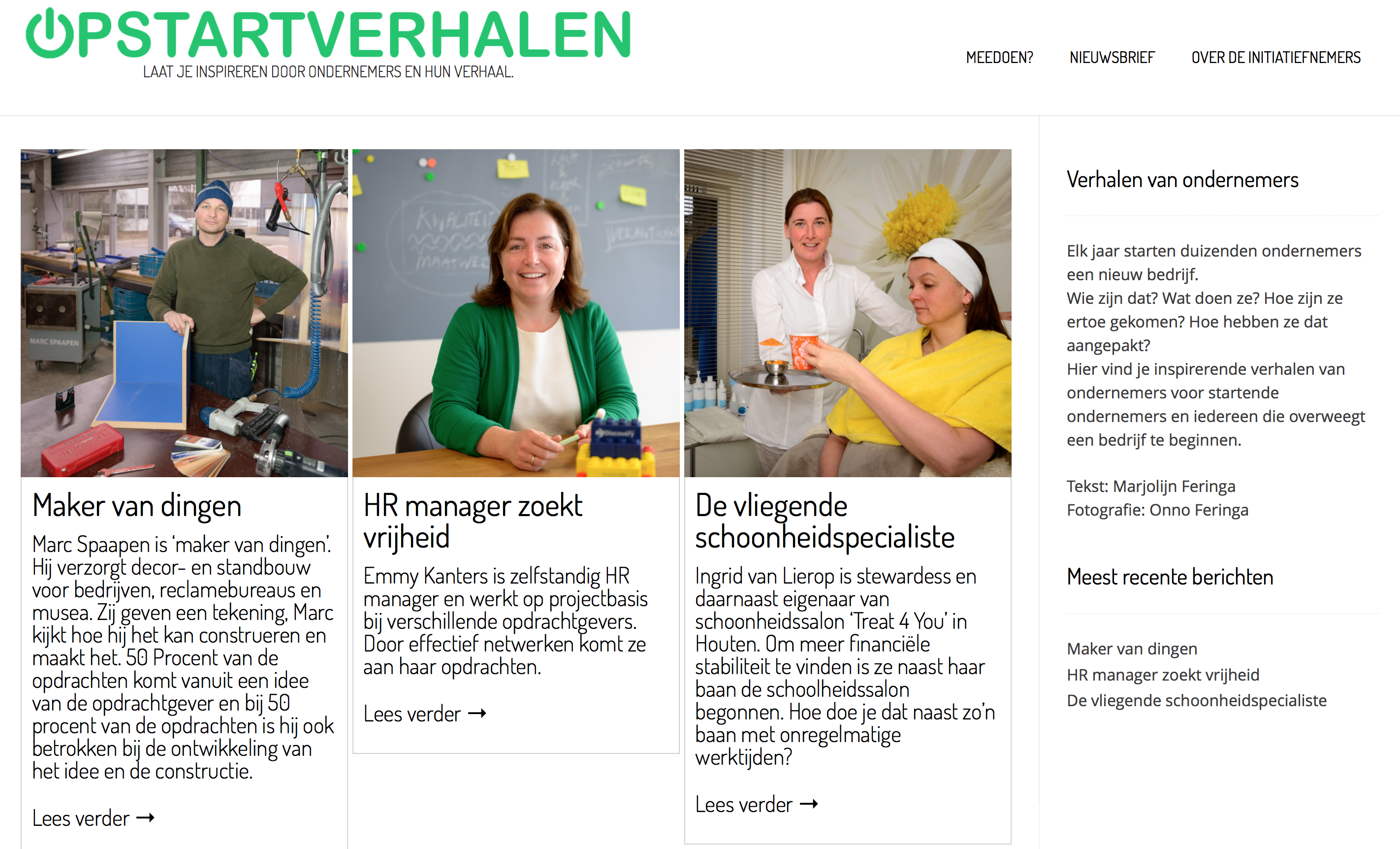 Opstartverhalen - februari 2017